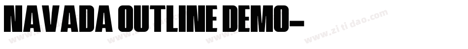 Navada Outline Demo字体转换